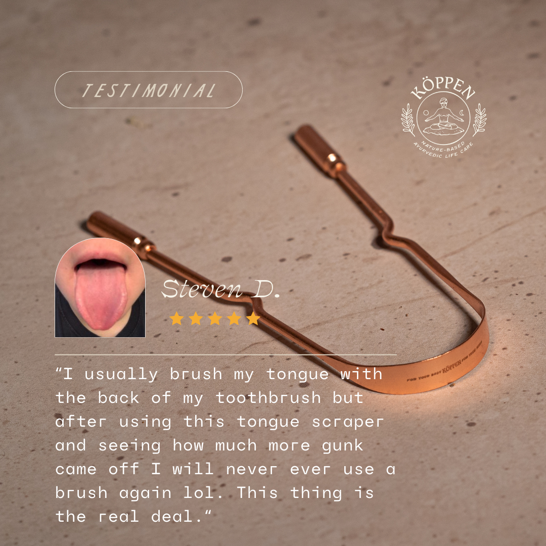 Pure Copper Tongue Scraper | Fresh Breath & Enhanced Taste